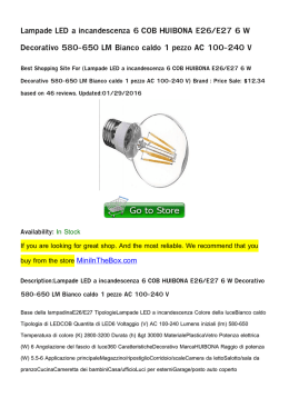 Lampade LED a incandescenza 6 COB HUIBONA E26/E27 6 W