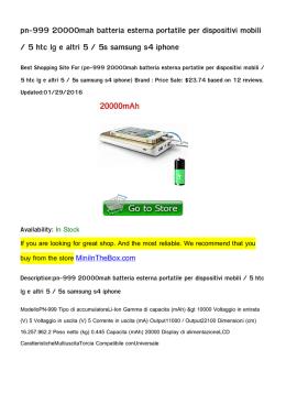 pn-999 20000mah batteria esterna portatile per dispositivi mobili / 5