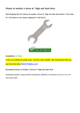 Chiave di metallo a forma di 16gb usb flash drive