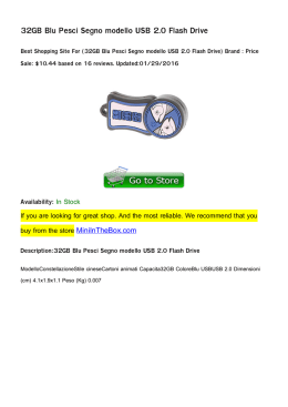 32GB Blu Pesci Segno modello USB 2.0 Flash Drive