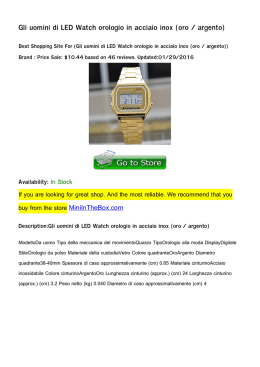 Gli uomini di LED Watch orologio in acciaio inox (oro / argento)