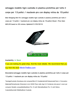 selvaggio modello tigre custodia in plastica protettiva per tutto il