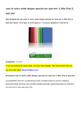 caso di colore solido disegno speciale per ipad mini 3, Mini iPad 2