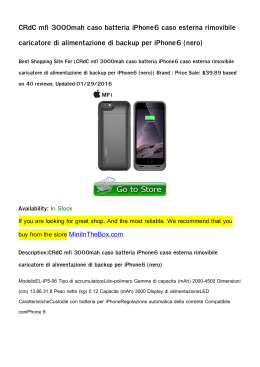 CRdC mfi 3000mah caso batteria iPhone6 caso esterna rimovibile
