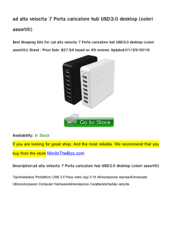 ad alta velocita 7 Porta caricatore hub USD3.0 desktop (colori assortiti)