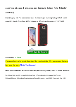 copertura di caso di armatura per Samsung Galaxy Note 5 (colori