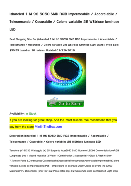 ishareled 1 M 96 5050 SMD RGB Impermeabile / Accorciabile