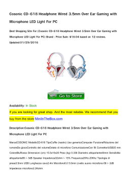 Cosonic CD-618 Headphone Wired 3.5mm Over Ear Gaming with