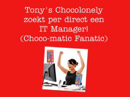 IT Manager - Tony`s Chocolonely