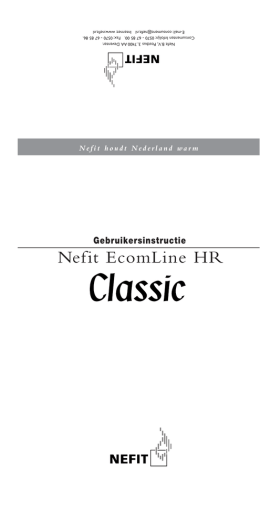 Nefit EcomLine HR Classic