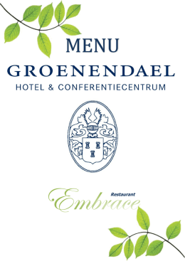 menukaart - Groenendael