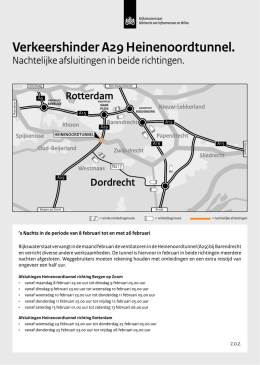 Factsheet verkeershinder A29 Heinenoordtunnel