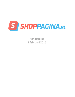 Shoppagina handleiding