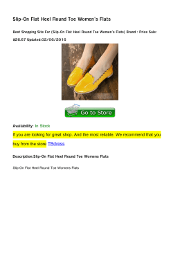 Slip-On Flat Heel Round Toe Women`s Flats