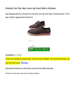 Pointed Toe Flat Heel Lace