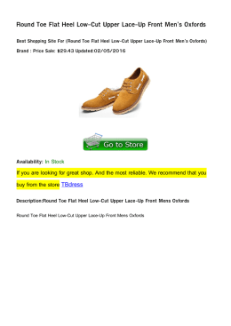 Round Toe Flat Heel Low-Cut Upper Lace