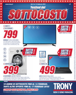 COMPRI OGGI PAGHI DA APRILE 2016
