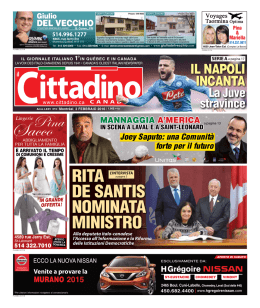 Rita de SantiS noMinata MiniStRo - Il giornale italiano primo in