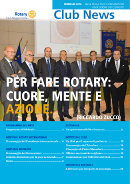 Club News - Rotary Club Reggio Emilia