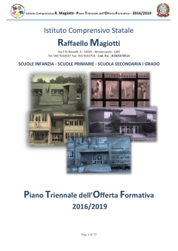 Piano Triernnale Offerta Formativa Magiotti 2016_2019