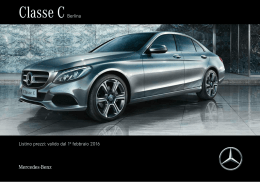 listino prezzi Classe C berlina valido - Mercedes-Benz