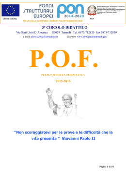 POF - "Giovanni Paolo II" – Termoli
