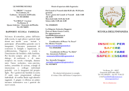 PIEGHEVOLE INFANZIA - Istituto Comprensivo Granarolo dell