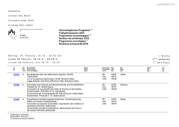 Programma cronologico Consiglio degli Stati