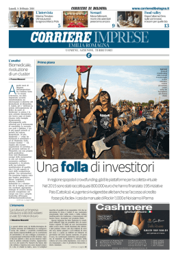 Luned&igrave; 8 Febbraio 2016