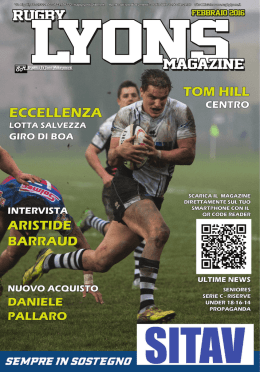 febbraio 2016 - Rugby Lyons