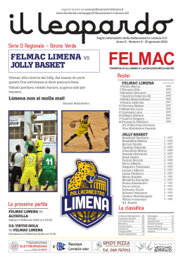 FELMAC LIMENA VS JOLLY BASKET