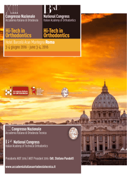 Congresso AIOT giugno 2016 - Accademia italiana ortodonzia