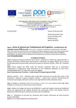 PON - Istituto Comprensivo "A. Volpi"