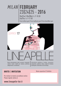 Invito - Lineapelle