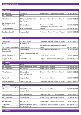 Calendario Dilettanti