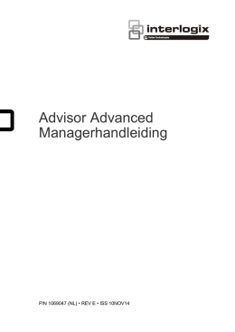Advisor Advanced Managerhandleiding