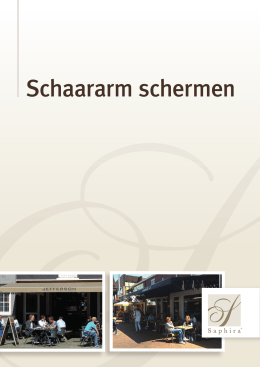 Brochure schaararm - Saphira Markiezen