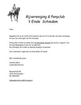 Rijvereniging & Ponyclub `t Einde Schiedam