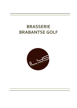Nieuwe menukaart - Brabantse Golf