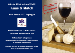 Kaas & Match - K. SK Ronse
