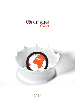 Catalogo Orange Food 2016