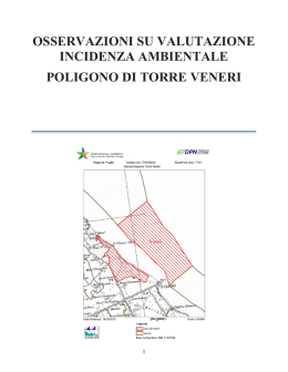 osservazioni su valutazione incidenza ambientale