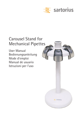 Carousel Stand for Mechanical Pipettes
