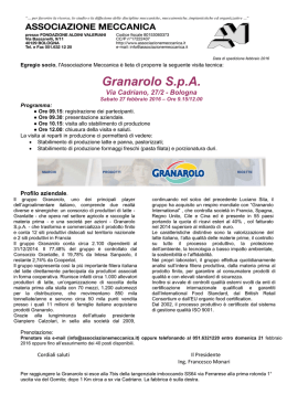 Granarolo SpA - Associazione Meccanica