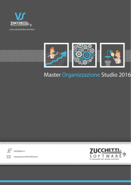 Master Organizzazione Studio 2016