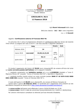 Certificazione esterna di Francese DELF B1