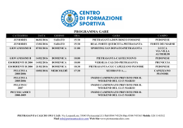programma gare - Pietrasanta Calcio 1911 USD
