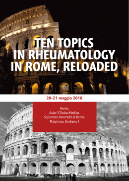 TEN TOPICS IN RHEUMATOLOGY IN ROME, RELOADED