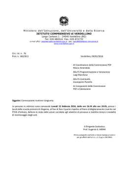 Commissioni per PdM _2_ - Istituto Comprensivo di Verdellino