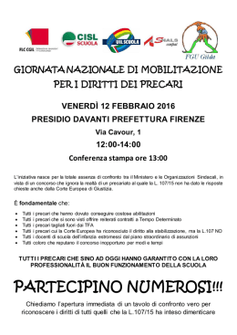 12 febbraio 2016 - CISL Scuola Firenze